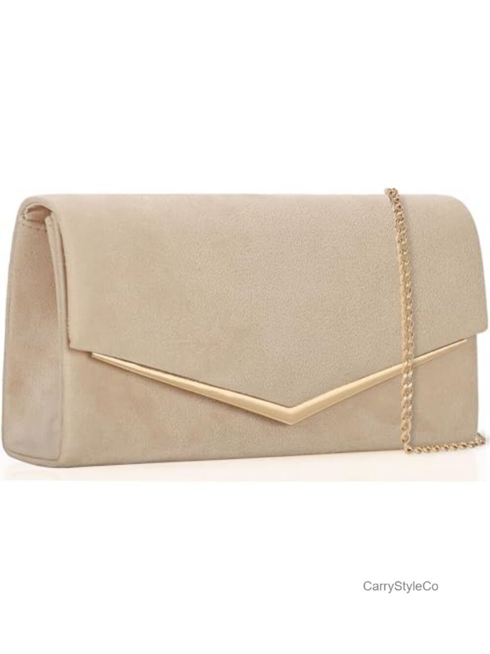 Faux Suede Velvet Evening Clutch Bag Detachable Chain Purse Prom Wedding Party